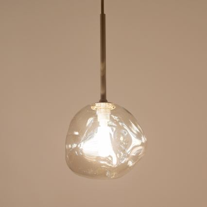 BRILAGI - Lampadario a sospensione con cavo VULCANO 1xG9/8W/230V Ø 15 cm beige/fumé