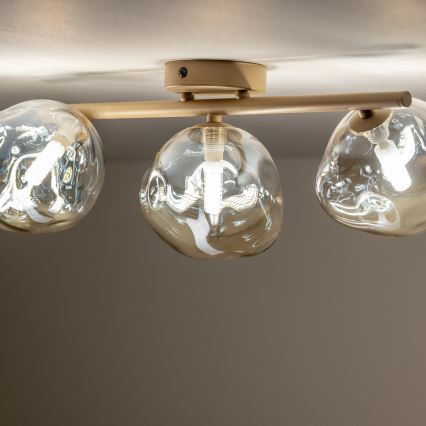 BRILAGI - Lampadario a sospensione con cavo VULCANO 1xG9/8W/230V Ø 15 cm beige/fumé