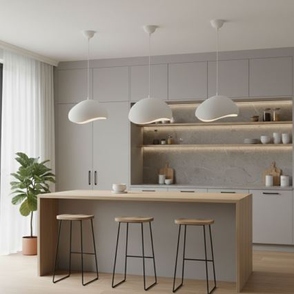 Brilagi - Lampadario a sospensione con cavo WABI SABI 1xE27/40W/230V Ø 32 cm, bianco