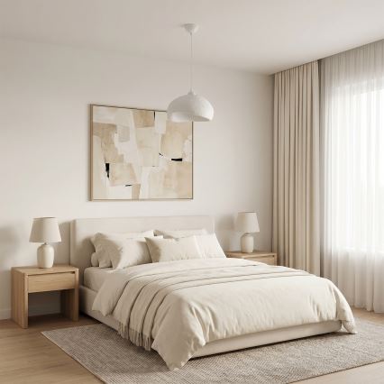 Brilagi - Lampadario a sospensione con cavo WABI SABI 1xE27/40W/230V Ø 32 cm, bianco
