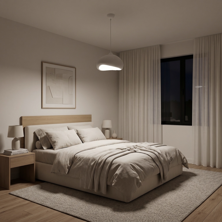 Brilagi - Lampadario a sospensione con cavo WABI SABI 1xE27/40W/230V Ø 32 cm, bianco