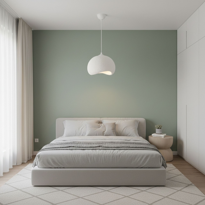 Brilagi - Lampadario a sospensione con cavo WABI SABI 1xE27/40W/230V Ø 34 cm bianco