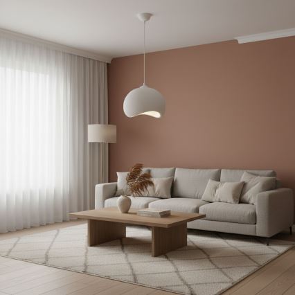 Brilagi - Lampadario a sospensione con cavo WABI SABI 1xE27/40W/230V Ø 34 cm bianco