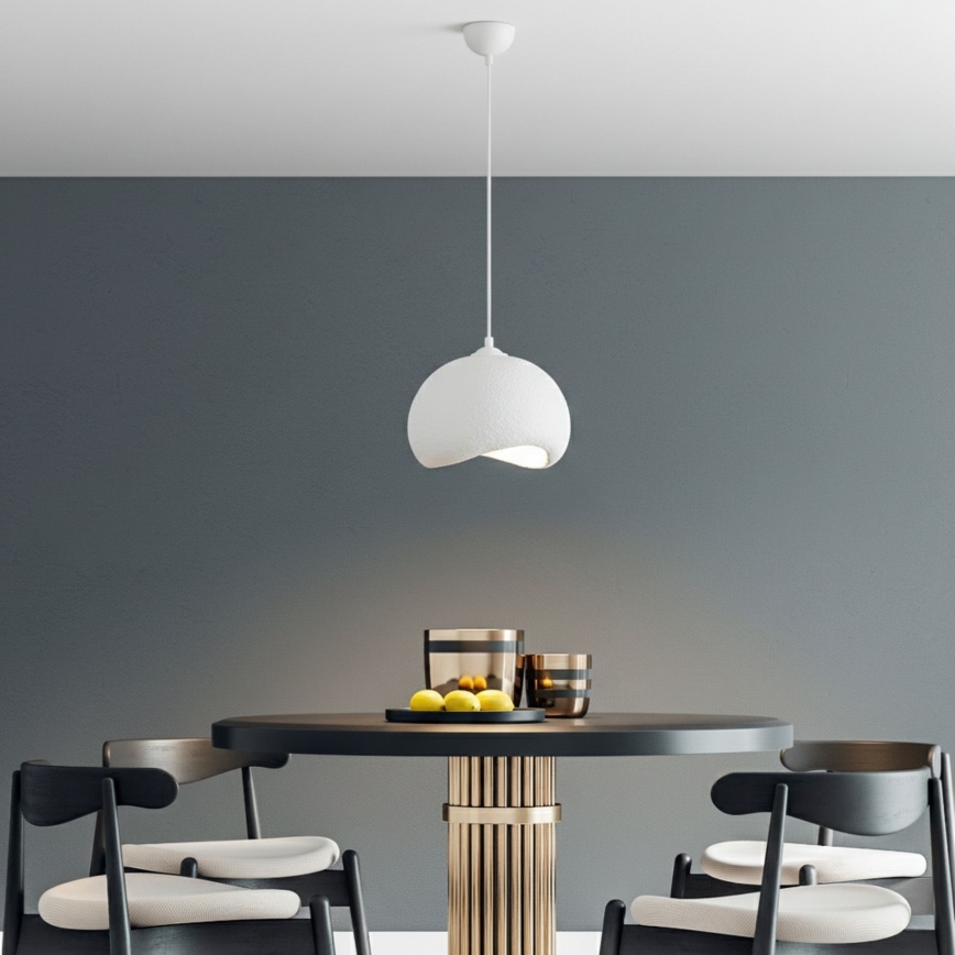 Brilagi - Lampadario a sospensione con cavo WABI SABI 1xE27/40W/230V Ø 34 cm bianco