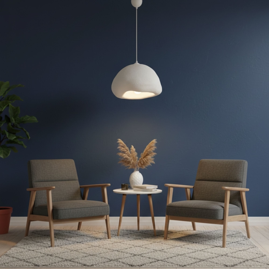 Brilagi - Lampadario a sospensione con cavo WABI SABI 1xE27/40W/230V Ø 42 cm bianco