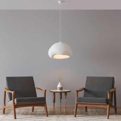 Brilagi - Lampadario a sospensione con cavo WABI SABI 1xE27/40W/230V Ø 42 cm bianco