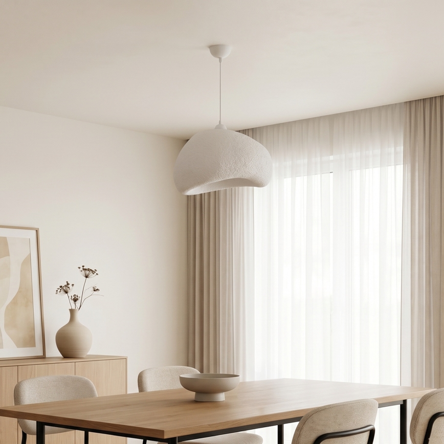 Brilagi - Lampadario a sospensione con cavo WABI SABI 1xE27/40W/230V Ø 42 cm bianco