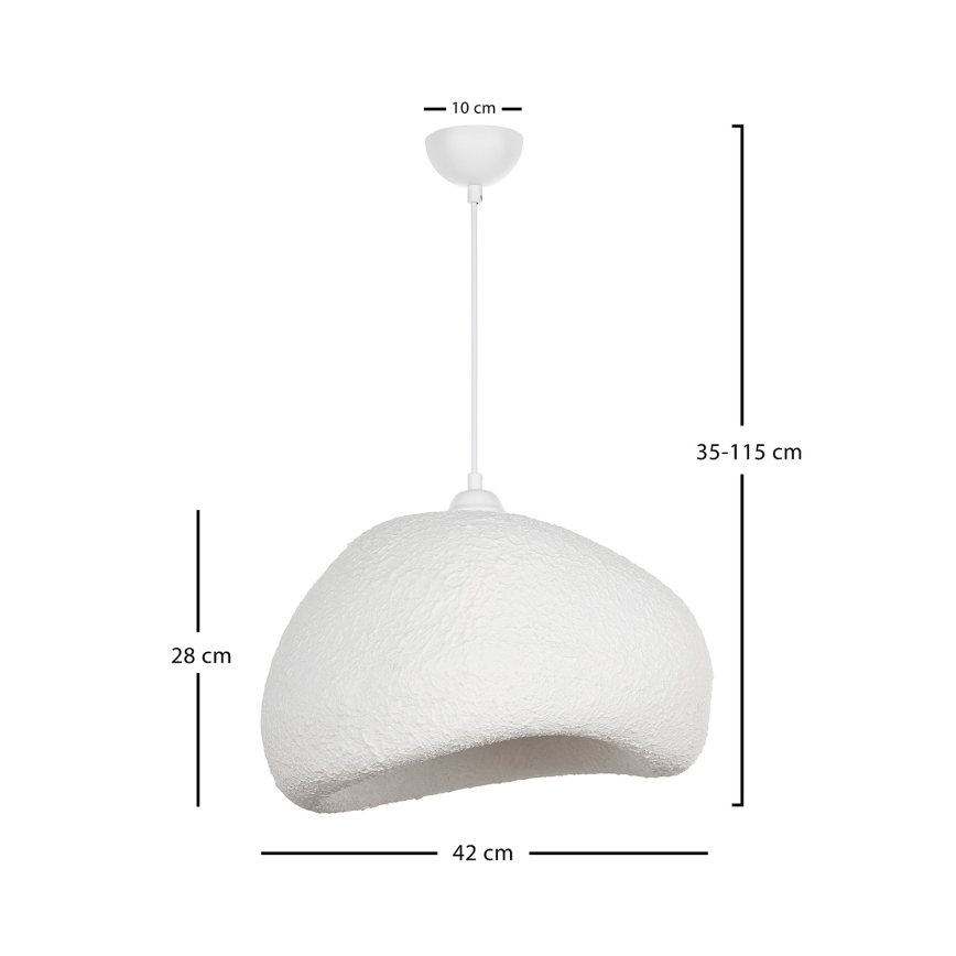 Brilagi - Lampadario a sospensione con cavo WABI SABI 1xE27/40W/230V Ø 42 cm bianco