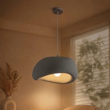 BRILAGI - Lampadario a sospensione con cavo WABI SABI 1xE27/60W/230V Ø 40 cm grigio
