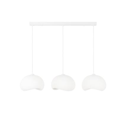 Brilagi - Lampadario a sospensione con cavo WABI SABI 3xE27/40W/230V bianco