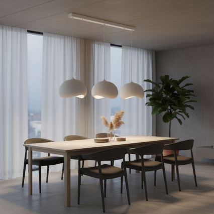 Brilagi - Lampadario a sospensione con cavo WABI SABI 3xE27/40W/230V bianco