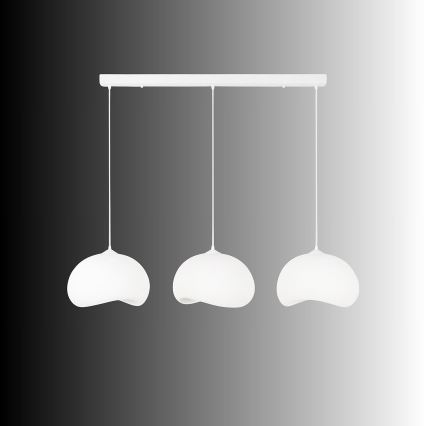 Brilagi - Lampadario a sospensione con cavo WABI SABI 3xE27/40W/230V bianco
