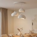 BRILAGI - Lampadario a sospensione con cavo WABI SABI 3xE27/40W/230V Ø 60 cm bianco