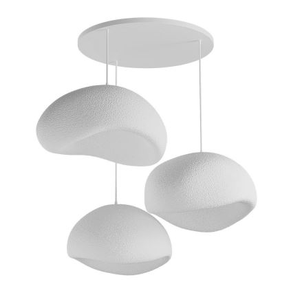 Brilagi - Lampadario a sospensione con cavo WABI SABI 3xE27/40W/230V Ø 60 cm bianco