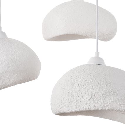 Brilagi - Lampadario a sospensione con cavo WABI SABI 3xE27/40W/230V Ø 60 cm bianco