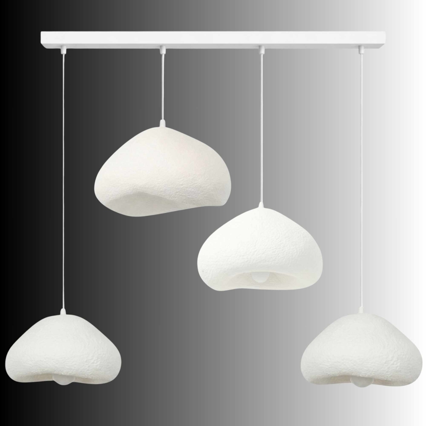 Brilagi - Lampadario a sospensione con cavo WABI SABI 4xE27/40W/230V bianco