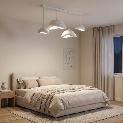 Brilagi - Lampadario a sospensione con cavo WABI SABI 4xE27/40W/230V bianco