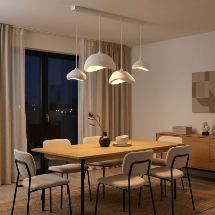 Brilagi - Lampadario a sospensione con cavo WABI SABI 4xE27/40W/230V bianco