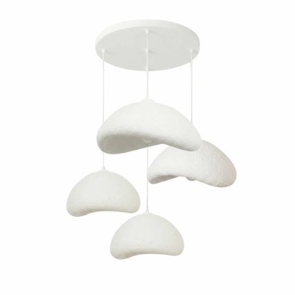 Brilagi - Lampadario a sospensione con cavo WABI SABI 4xE27/40W/230V Ø 90 cm bianco