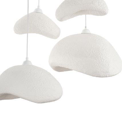 Brilagi - Lampadario a sospensione con cavo WABI SABI 4xE27/40W/230V Ø 90 cm bianco