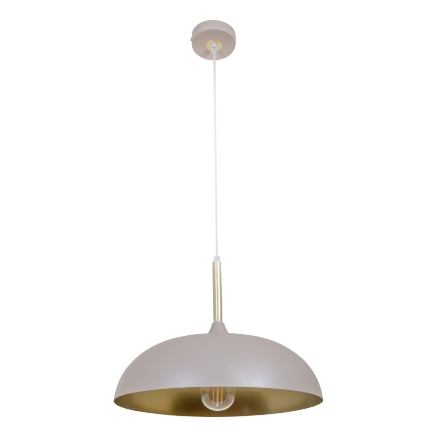Brilagi - Lampadario a sospensione con filo ABRAHAM 1xE27/60W/230V diametro 35 cm beige