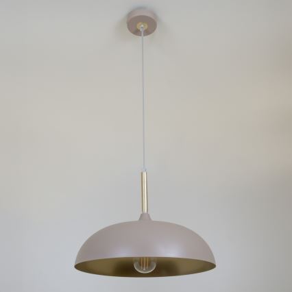 Brilagi - Lampadario a sospensione con filo ABRAHAM 1xE27/60W/230V diametro 35 cm beige