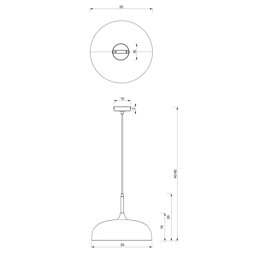 Brilagi - Lampadario a sospensione con filo ABRAHAM 1xE27/60W/230V diametro 35 cm beige