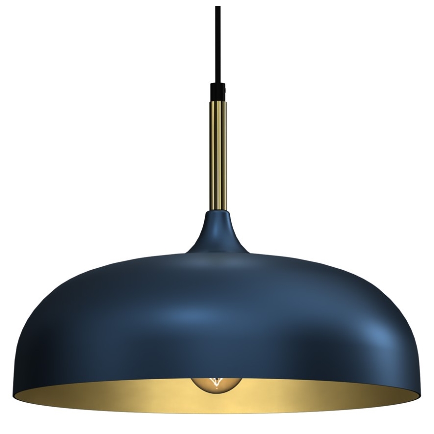 Brilagi - Lampadario a sospensione con filo ABRAHAM 1xE27/60W/230V diametro 35 cm blu