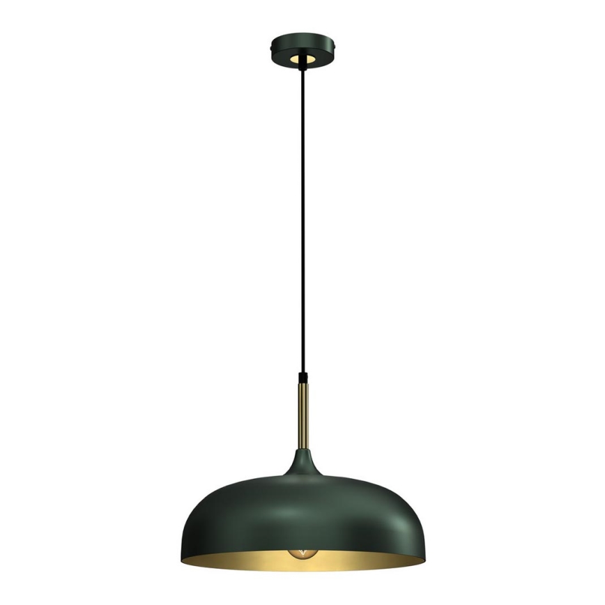 Brilagi - Lampadario a sospensione con filo ABRAHAM 1xE27/60W/230V diametro 35 cm verde