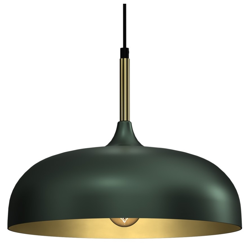 Brilagi - Lampadario a sospensione con filo ABRAHAM 1xE27/60W/230V diametro 35 cm verde