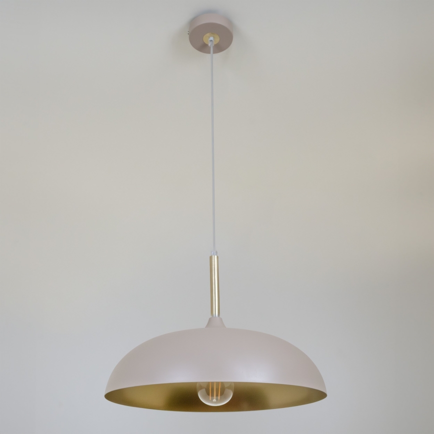 Brilagi - Lampadario a sospensione con filo ABRAHAM 1xE27/60W/230V diametro 45 cm beige