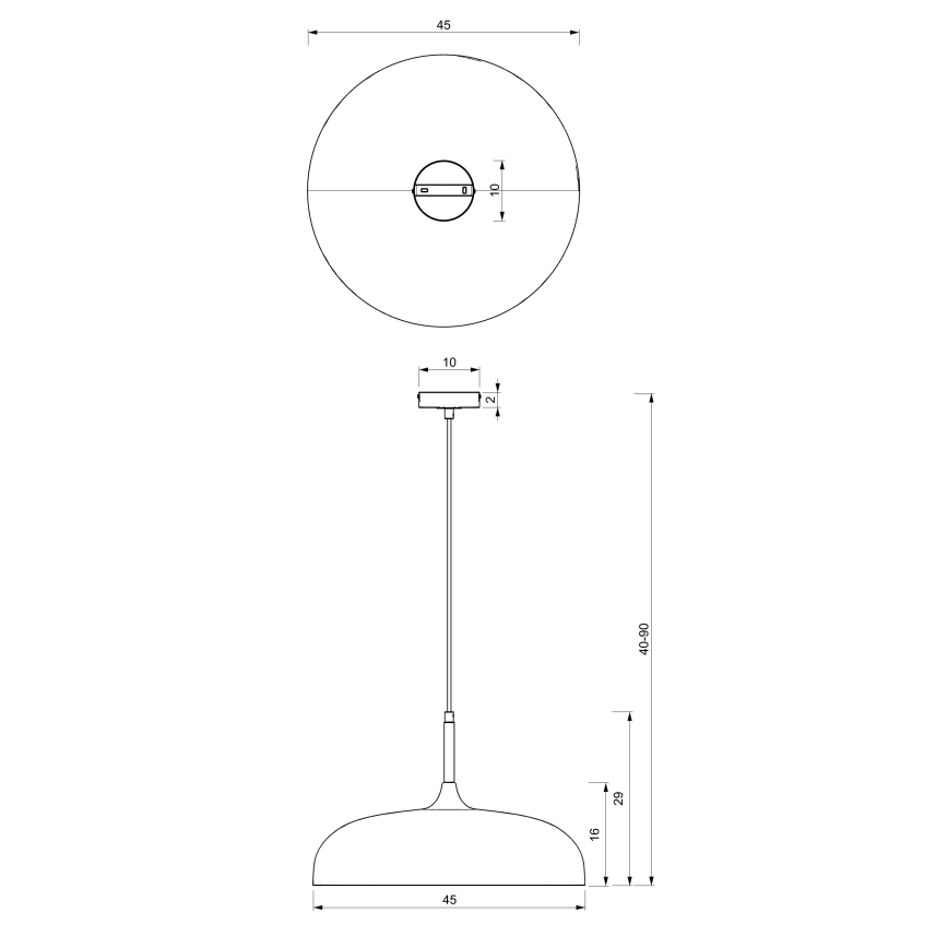 Brilagi - Lampadario a sospensione con filo ABRAHAM 1xE27/60W/230V diametro 45 cm beige