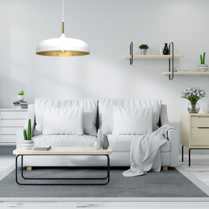 Brilagi - Lampadario a sospensione con filo ABRAHAM 1xE27/60W/230V diametro 45 cm bianco