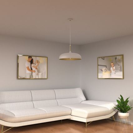 Brilagi - Lampadario a sospensione con filo ABRAHAM 1xE27/60W/230V diametro 45 cm bianco