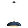 Brilagi - Lampadario a sospensione con filo ABRAHAM 1xE27/60W/230V diametro 45 cm blu