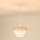 Brilagi - Lampadario a sospensione con filo ALASKA LUNETA 1xE27/15W/230V diametro 25 cm grigio/color crema