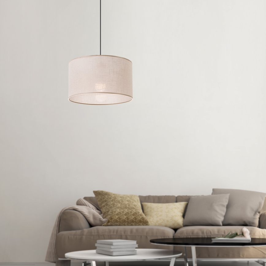 Brilagi - Lampadario a sospensione con filo ANTHONY 1xE27/60W/230V quercia/beige