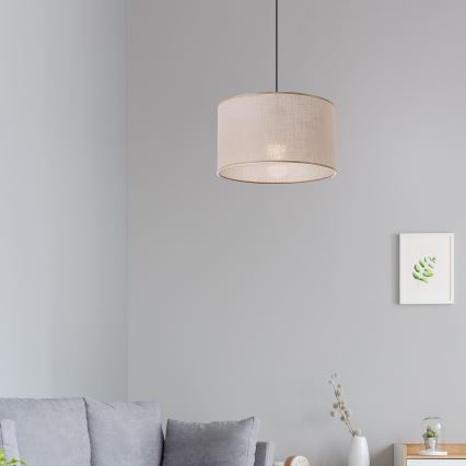 Brilagi - Lampadario a sospensione con filo ANTHONY 1xE27/60W/230V quercia/beige