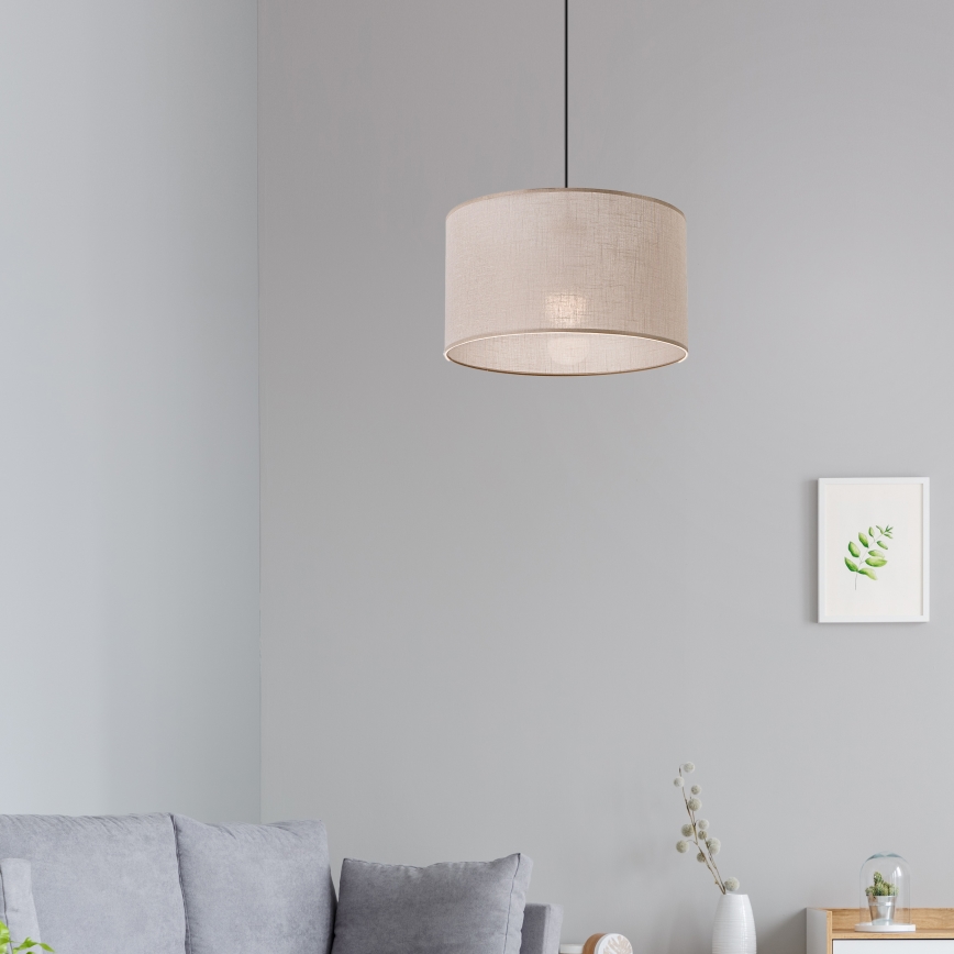 Brilagi - Lampadario a sospensione con filo ANTHONY 1xE27/60W/230V quercia/beige