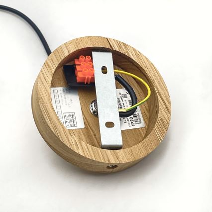 Brilagi - Lampadario a sospensione con filo ANTHONY 1xE27/60W/230V quercia/beige