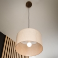Brilagi - Lampadario a sospensione con filo ANTHONY 1xE27/60W/230V quercia/beige