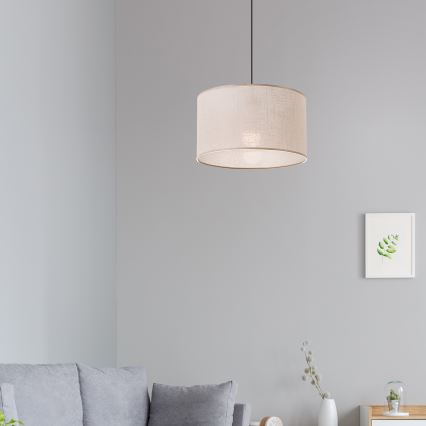 Brilagi - Lampadario a sospensione con filo ANTHONY 1xE27/60W/230V quercia/beige