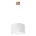 Brilagi - Lampadario a sospensione con filo ANTHONY 1xE27/60W/230V quercia/bianco