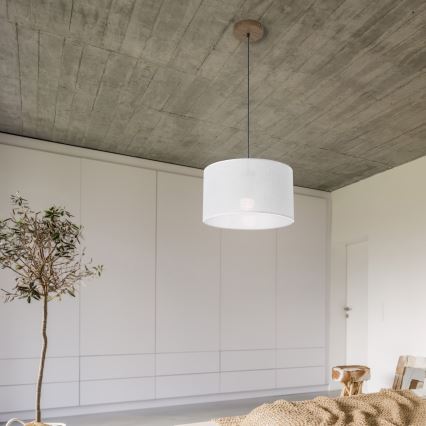 Brilagi - Lampadario a sospensione con filo ANTHONY 1xE27/60W/230V quercia/bianco