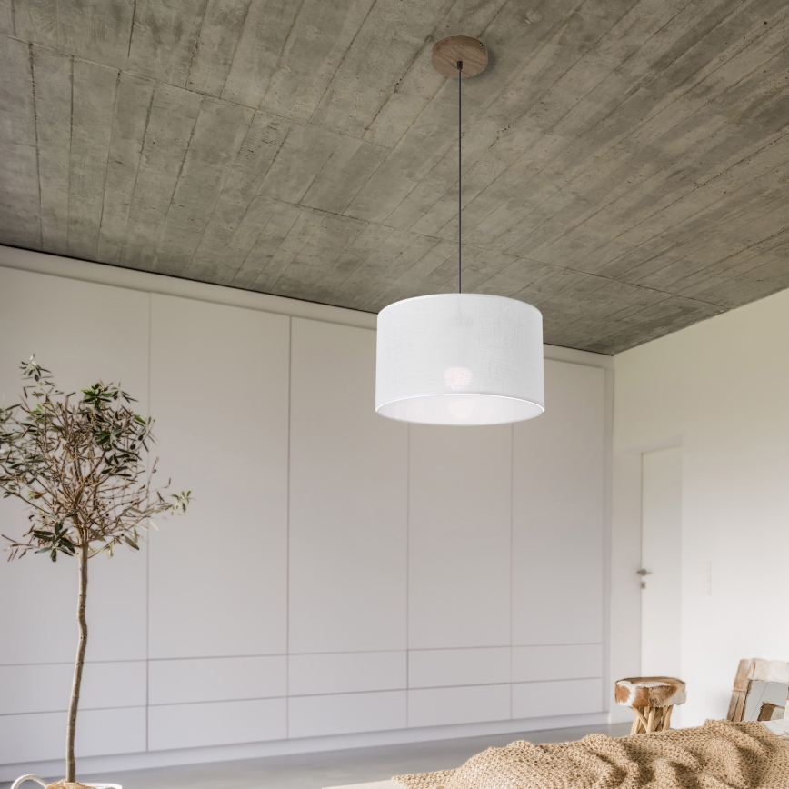 Brilagi - Lampadario a sospensione con filo ANTHONY 1xE27/60W/230V quercia/bianco