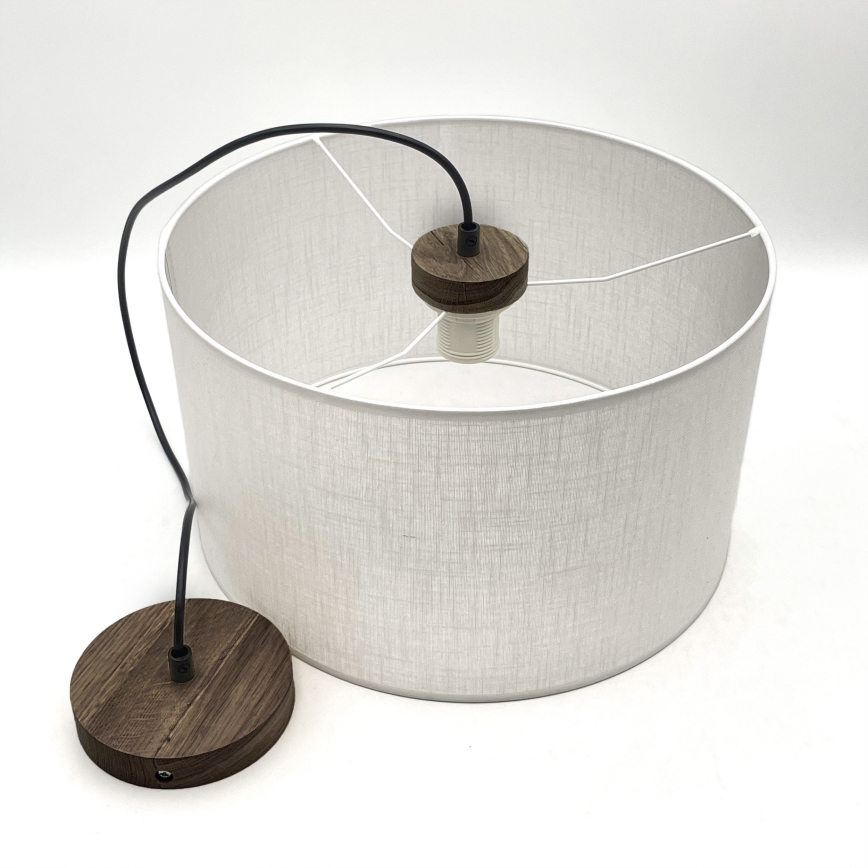 Brilagi - Lampadario a sospensione con filo ANTHONY 1xE27/60W/230V quercia/bianco