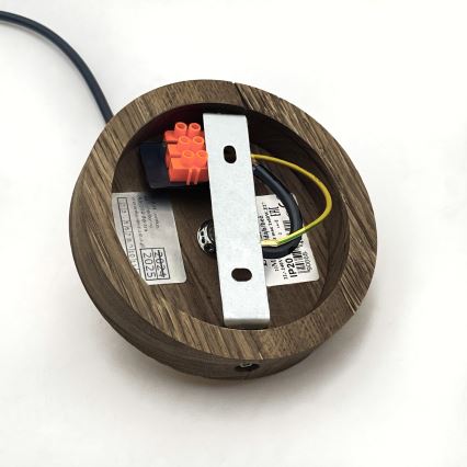 Brilagi - Lampadario a sospensione con filo ANTHONY 1xE27/60W/230V quercia/bianco