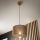 Brilagi - Lampadario a sospensione con filo ANTHONY 1xE27/60W/230V quercia/marrone