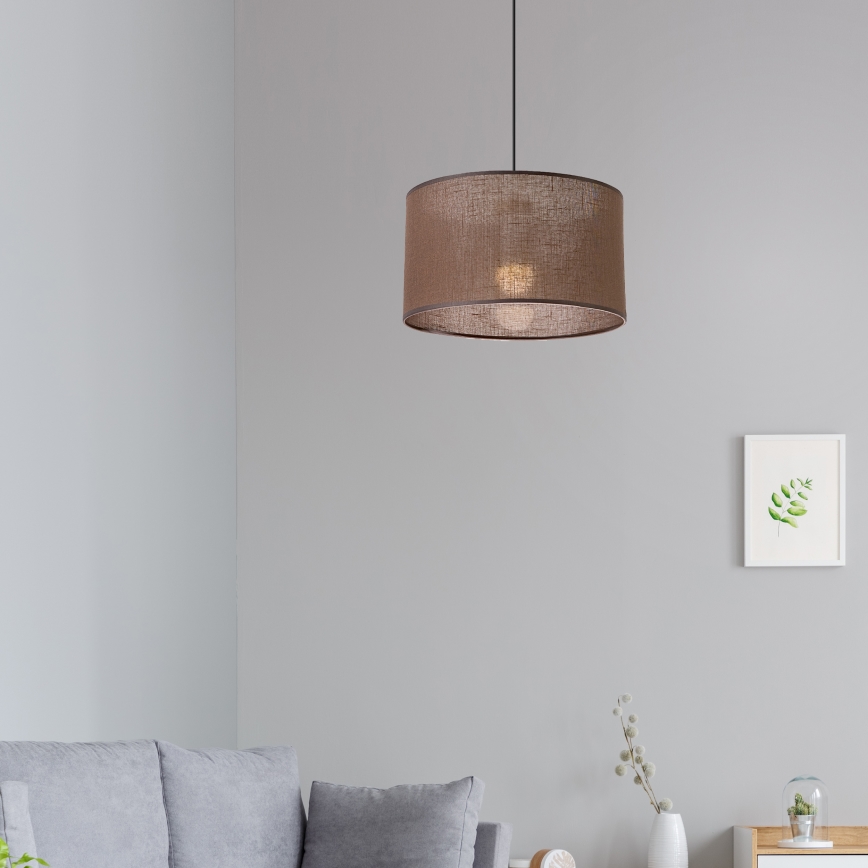 Brilagi - Lampadario a sospensione con filo ANTHONY 1xE27/60W/230V quercia/marrone