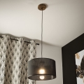 Brilagi - Lampadario a sospensione con filo ANTHONY 1xE27/60W/230V quercia/nero